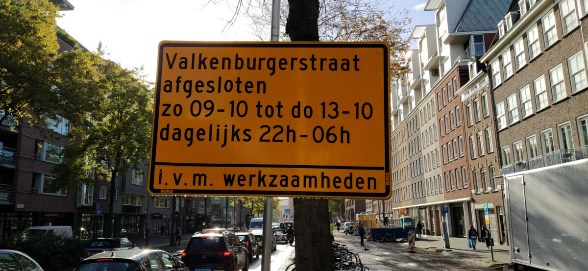 Valkenburgerstraat afgesloten
