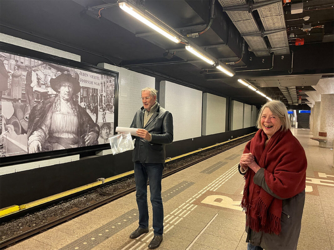 Bert Griepink (r) en Joke Meerman